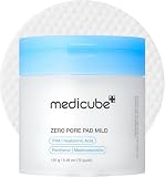 medicube Toner Pads Zero Pore Pad Mild 2.0 | Discos Tónicos Exfoliantes Calmantes, Reduce Poros, Puntos Negros con PHA, Todo Tipo de Piel, Cosmética Coreana, 70 Discos