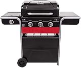Char-Broil Barbacoa Híbrida Gas2Coal 330 para Gas y Carbón | Cambio a carbón en 60 s, Calor uniforme, Quemador lateral, Parrillas de hierro fundido, Termómetro en tapa, Rejilla superior