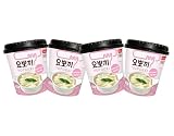 MiFan Tteokbokki Box – 4 x 120 g Tteokbokki Copa Coreana con sabor Carbonara – Snack coreano instantáneo – Albóndigas de arroz en salsa cremosa, listo en 3 minutos