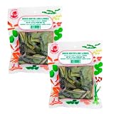 Hojas de lima kaffir secas Citrus hystrix pack 2x10 g ingrediente tailandés para curry Tom Yum Tom Kha sopas salsas marinados aroma cítrico