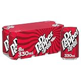 Dr Pepper Zero Sugar, 8 x 330ml