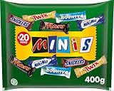 Mars Mixed Minis Surtido Chocolatinas 5 Variedades Formato Bolsa 400g | Surtido de Mars, Twix, Snickers, Bounty y Milky Way. Formato multipack ideal para fiestas, Halloween y compartir en familia.
